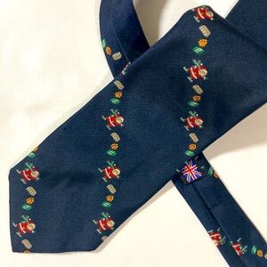 Robert Talbott Nordstrom Christmas Neck Ties Vintage Santa Clause Ice Skating